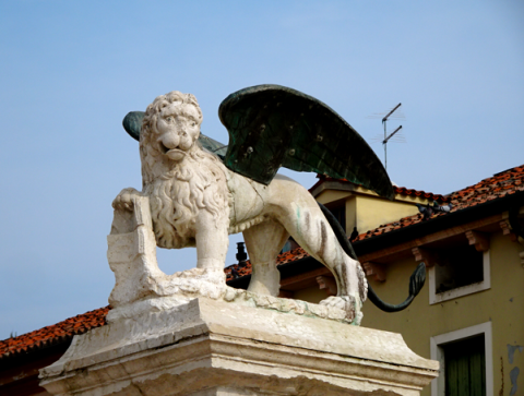 Venetiens Löwe in Marostica