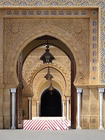 Eingan zum Königspalast von Rabat