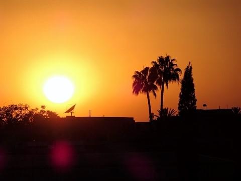 Sonnenuntergang über Marrakesch