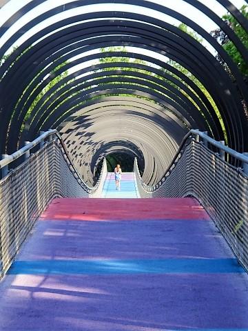 Die Rehberger Brücke „Slinky Springs to Fame“, Emscherkunst 2010