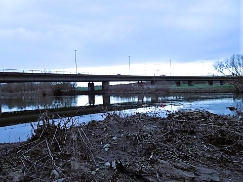 Die Konrad-Adenauer-Brücke nach Essen-Überruhr