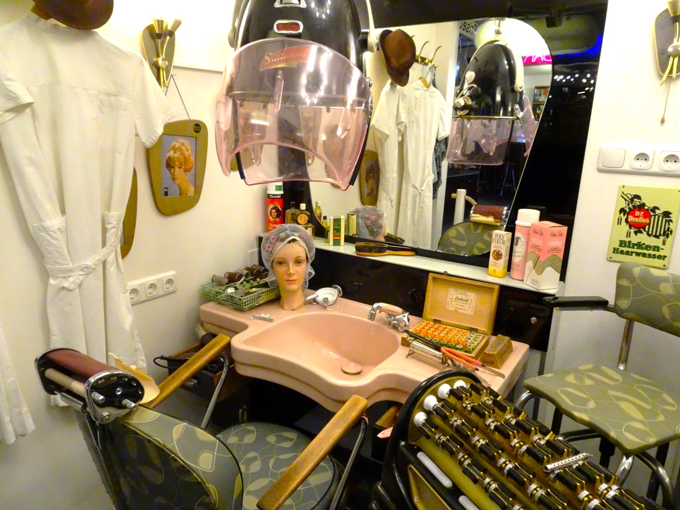 Frisiersalon vom 50er-Jahre-Museum in Büdingen