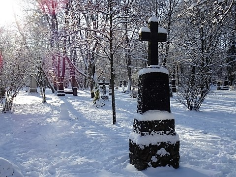 Alter Nordfriedhof im Schnee