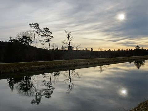 Am Isarkanal am Ickinger Eisweiher