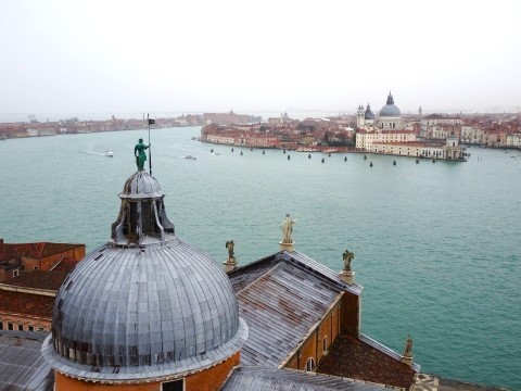 Blick vom Campanile vom Kloster San Giorgio Maggiore